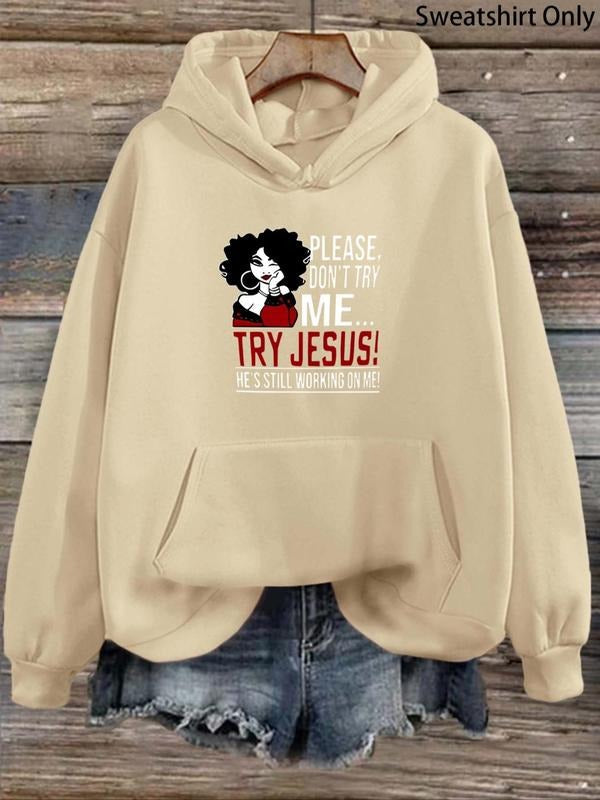 Cartoon Figure Letter Print Drop Shoulder Casual - Adult & Kids T-Shirts, Sweatshirts & Hoodies apparel design preview 1