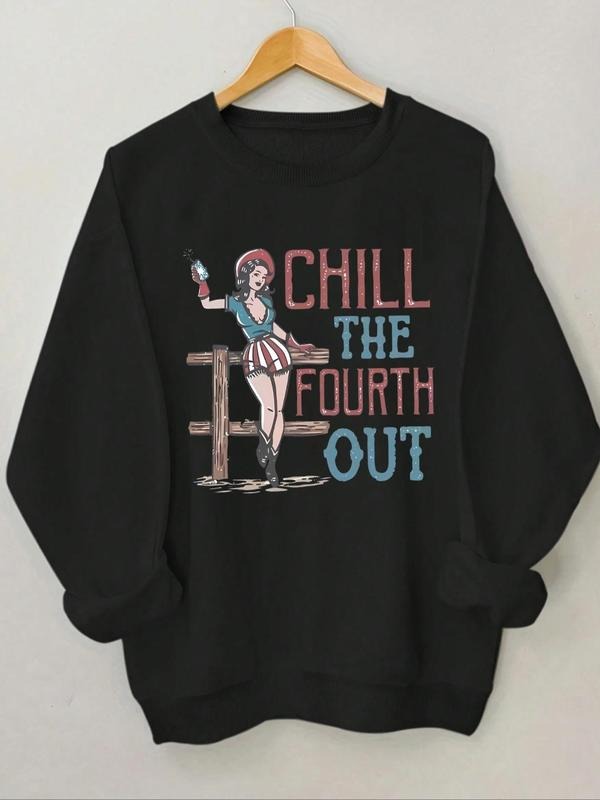 Cartoon Figure Letter Print Round Neck Casual Crew - Adult & Kids T-Shirts, Sweatshirts & Hoodies apparel design preview 1