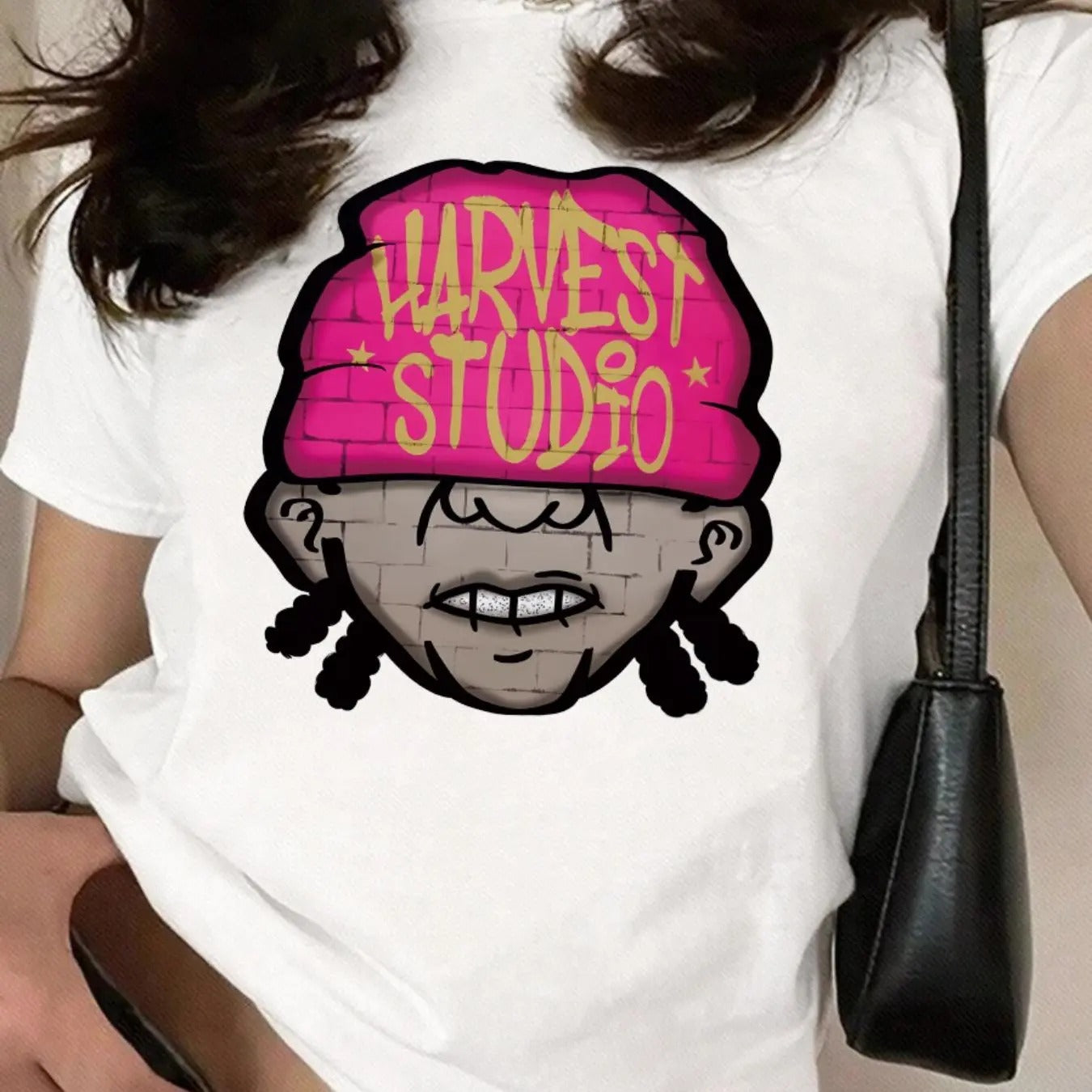 Cartoon Figure Letter Print Round Neck Casual Short - Adult & Kids T-Shirts, Sweatshirts & Hoodies apparel design preview 1