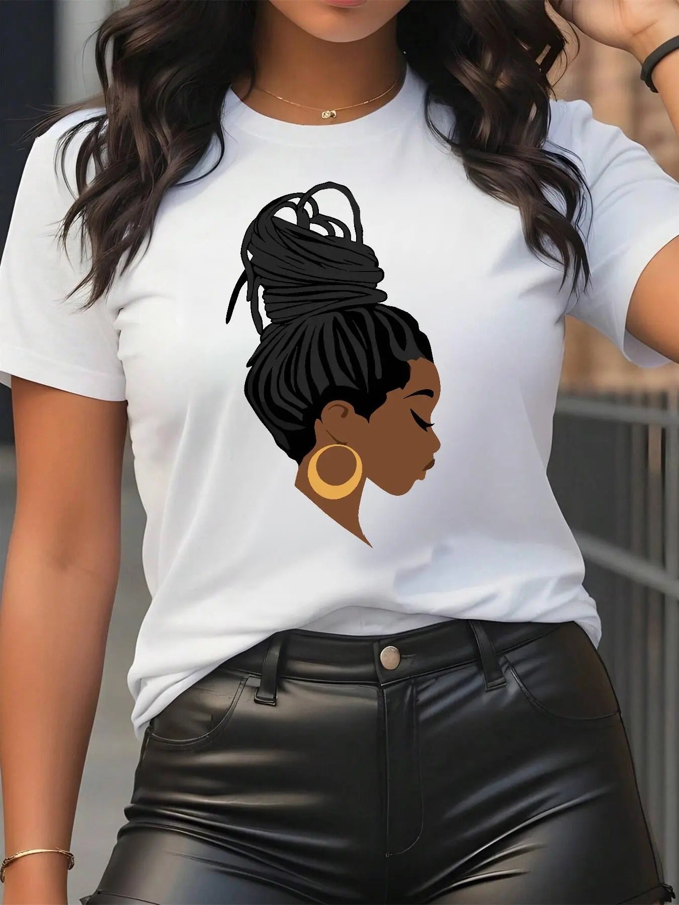 Cartoon Figure Print Round Neck Casual Short Sleeve - Adult & Kids T-Shirts, Sweatshirts & Hoodies apparel design preview 1