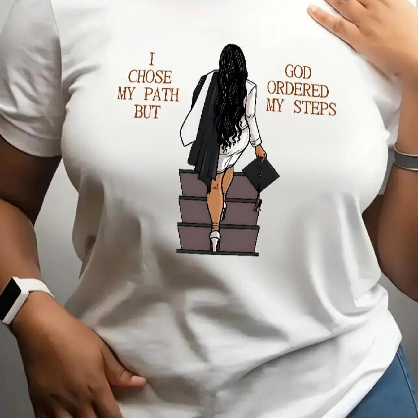 Cartoon Girl Letter Print Round Neck Casual Crew - Adult & Kids T-Shirts, Sweatshirts & Hoodies apparel design preview 1
