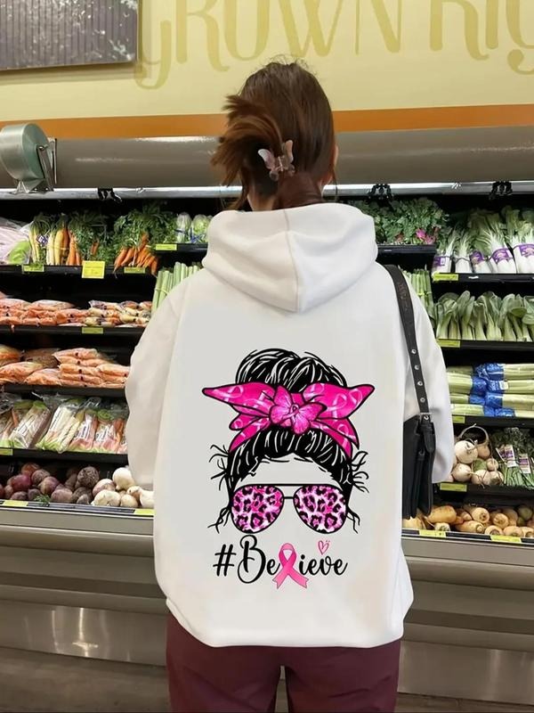 Cartoon Girl Print Drawstring Casual Letter Hooded - Adult & Kids T-Shirts, Sweatshirts & Hoodies apparel design preview 1