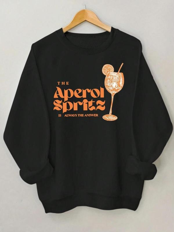 Cartoon Letter Print Round Neck Casual Crew Fall - Adult & Kids T-Shirts, Sweatshirts & Hoodies apparel design preview 1