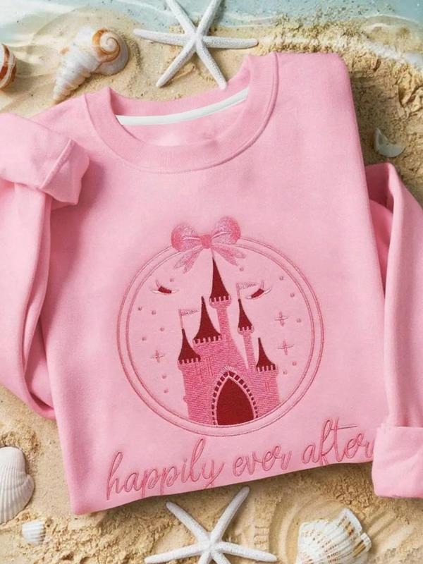 Castle Print Round Neck Soft Thick Casual Sportswear - Adult & Kids T-Shirts, Sweatshirts & Hoodies apparel design preview 1