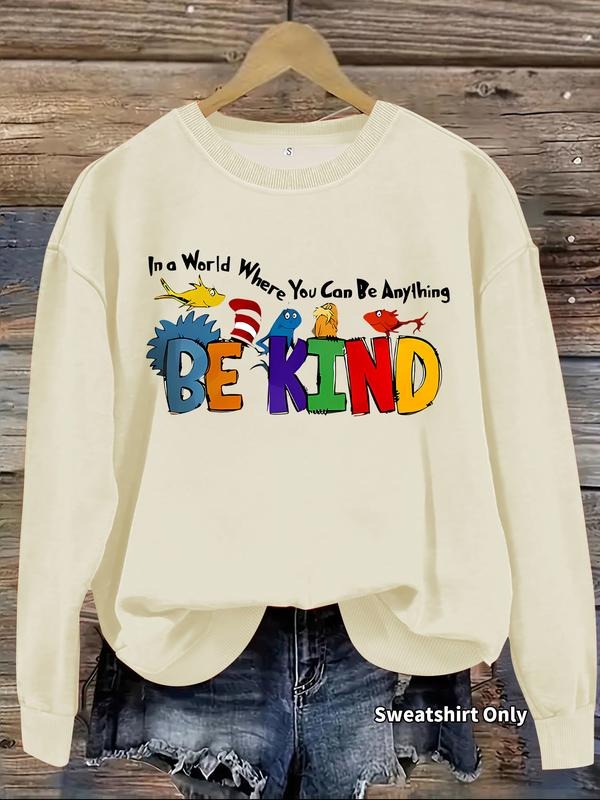Casual Animal Print Be Kind Letter Soft Round Neck - Adult & Kids T-Shirts, Sweatshirts & Hoodies apparel design preview 1
