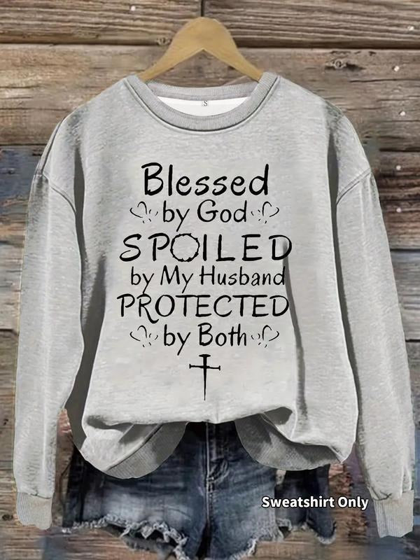 Casual Blessed Spoiled Soft Round Neck - Adult & Kids T-Shirts, Sweatshirts & Hoodies apparel design preview 1