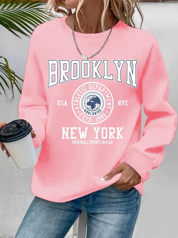 Casual Brooklyn New York Letter Print Soft Round Neck - Adult & Kids T-Shirts, Sweatshirts & Hoodies apparel design preview 1