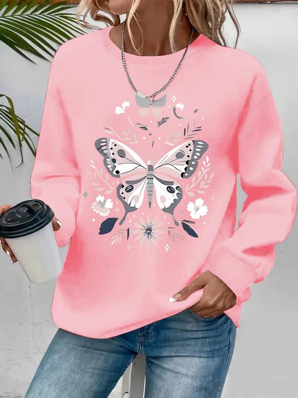 Casual Butterfly Print Soft Round Neck Comfort - Adult & Kids T-Shirts, Sweatshirts & Hoodies apparel design preview 1