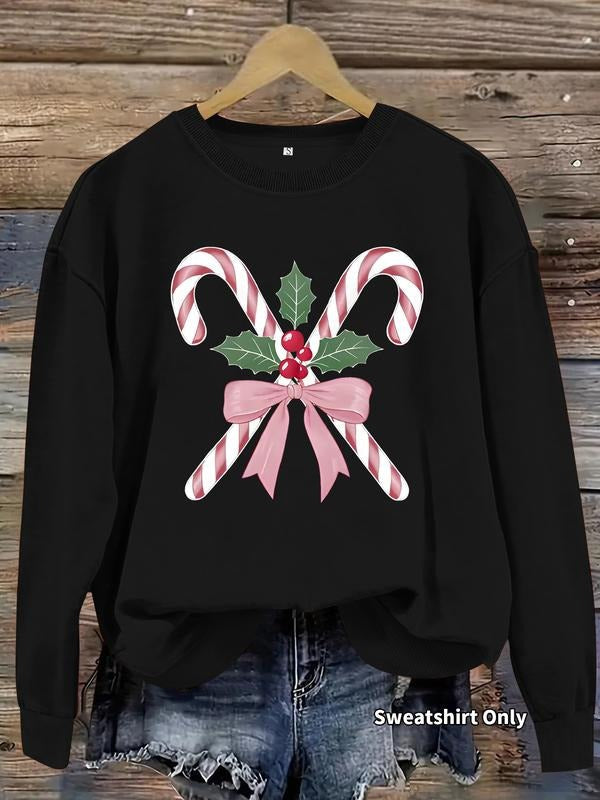 Casual Candy Cane Wintergreen Soft Round Neck Comfort - Adult & Kids T-Shirts, Sweatshirts & Hoodies apparel design preview 1