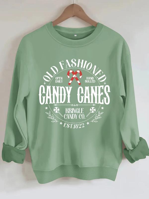 Casual Candy Canes Pattern Soft Round Neck Comfort - Adult & Kids T-Shirts, Sweatshirts & Hoodies apparel design preview 1