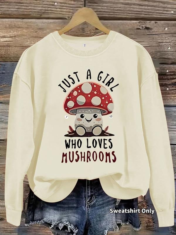 Casual Cartoon Mushroom Pattern Soft Round Neck - Adult & Kids T-Shirts, Sweatshirts & Hoodies apparel design preview 1
