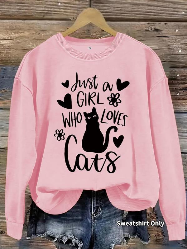 Casual Cat Heart Pattern Soft Round Neck - Adult & Kids T-Shirts, Sweatshirts & Hoodies apparel design preview 1