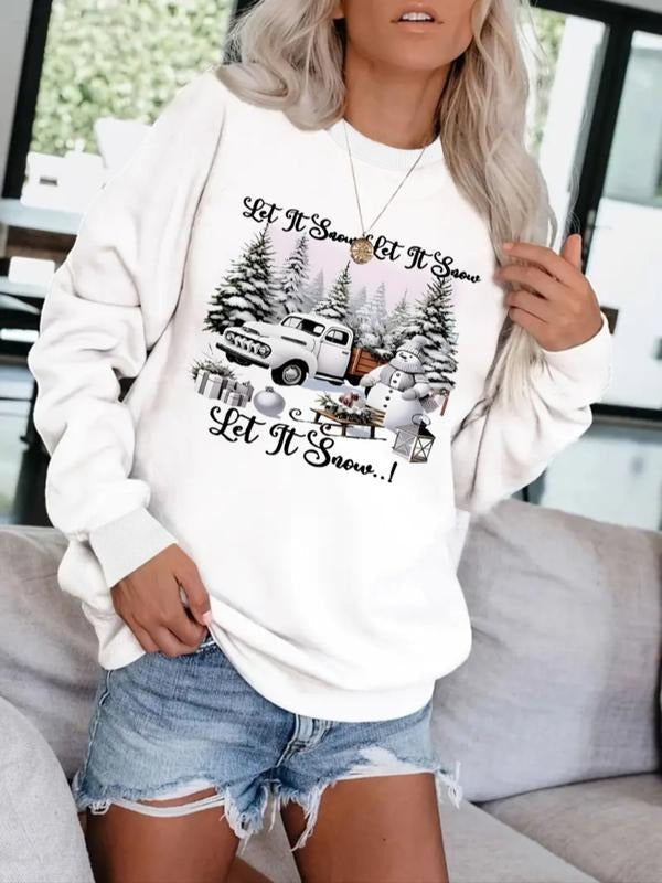 Casual Truck Letter Pattern Soft Round Neck Comfort - Adult & Kids T-Shirts, Sweatshirts & Hoodies apparel design preview 1