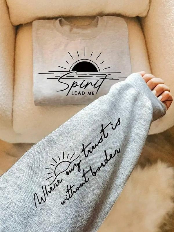 Casual Comfortable Loose Fit Letter Print Fleece Fall - Adult & Kids T-Shirts, Sweatshirts & Hoodies apparel design preview 1