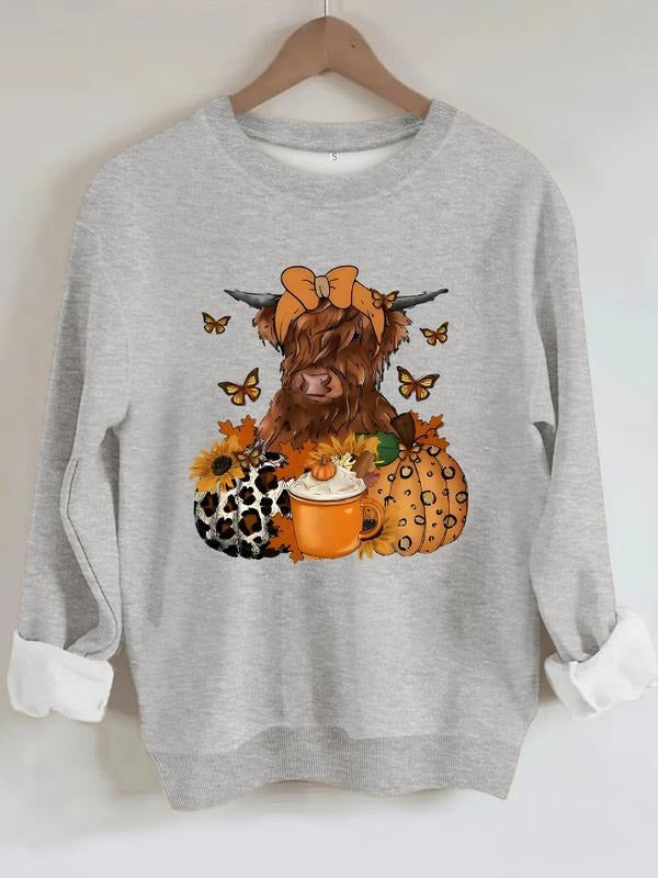 Casual Cute Cow Print Round Neck Fall Winter - Adult & Kids T-Shirts, Sweatshirts & Hoodies apparel design preview 1