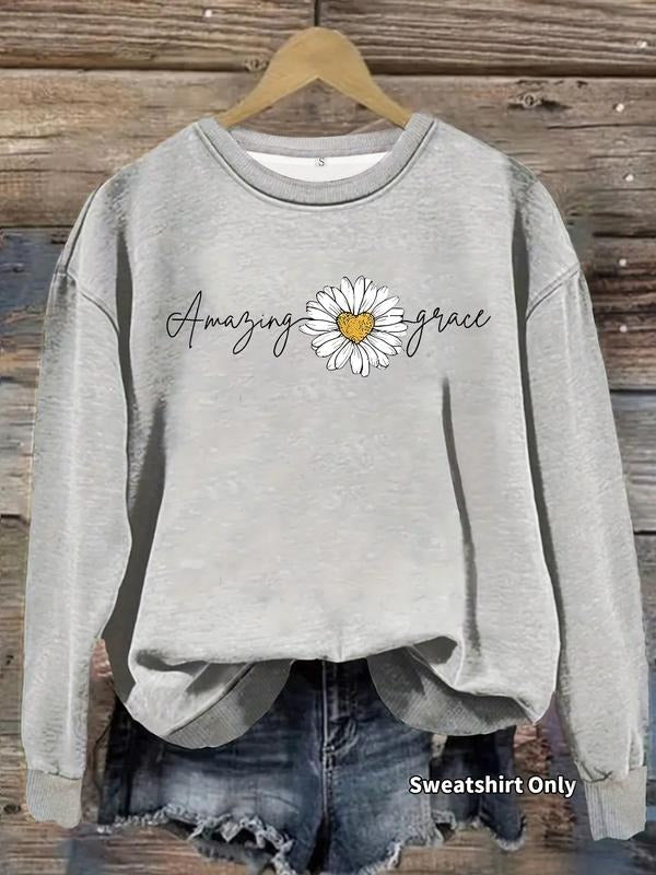 Casual Daisy Print Soft Round Neck Comfortable Daily - Adult & Kids T-Shirts, Sweatshirts & Hoodies apparel design preview 1