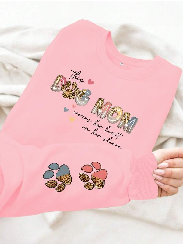 Casual Dog Mom Print Pet Lover Leisure Soft Round - Adult & Kids T-Shirts, Sweatshirts & Hoodies apparel design preview 1