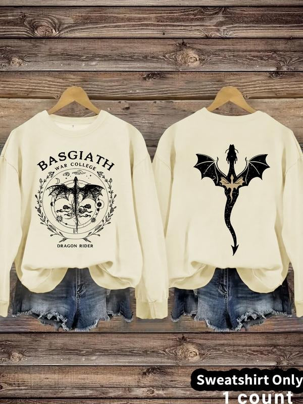 Casual Dragon Letter Print Soft Round Neck - Adult & Kids T-Shirts, Sweatshirts & Hoodies apparel design preview 1