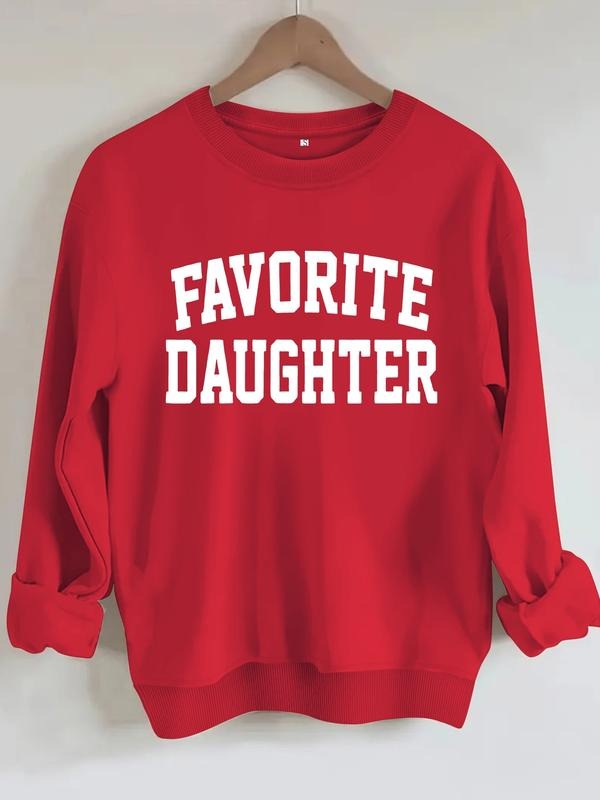 Casual Favorite Letter Pattern Soft Round Neck - Adult & Kids T-Shirts, Sweatshirts & Hoodies apparel design preview 1