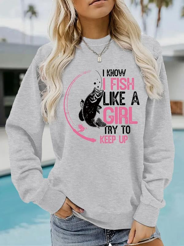 Casual Fishing Pattern Soft Round Neck Comfortable - Adult & Kids T-Shirts, Sweatshirts & Hoodies apparel design preview 1