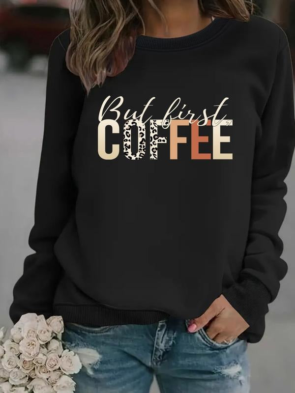 Casual Fitted Coffee Print Soft Round Neck - Adult & Kids T-Shirts, Sweatshirts & Hoodies apparel design preview 1