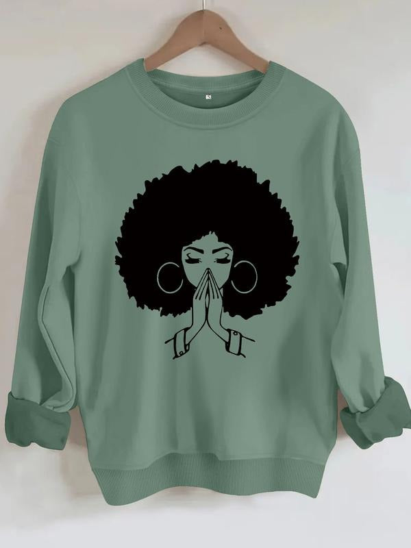 Casual Fitted Praying Girl Soft Round Neck Comfort - Adult & Kids T-Shirts, Sweatshirts & Hoodies apparel design preview 1