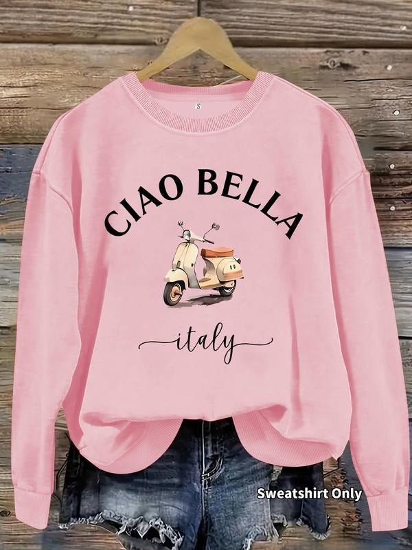 Casual Fitted Ciao Bella Print Soft Round Neck - Adult & Kids T-Shirts, Sweatshirts & Hoodies apparel design preview 1