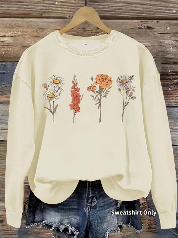 Casual Floral Soft Round Neck Comfortable Daily - Adult & Kids T-Shirts, Sweatshirts & Hoodies apparel design preview 1