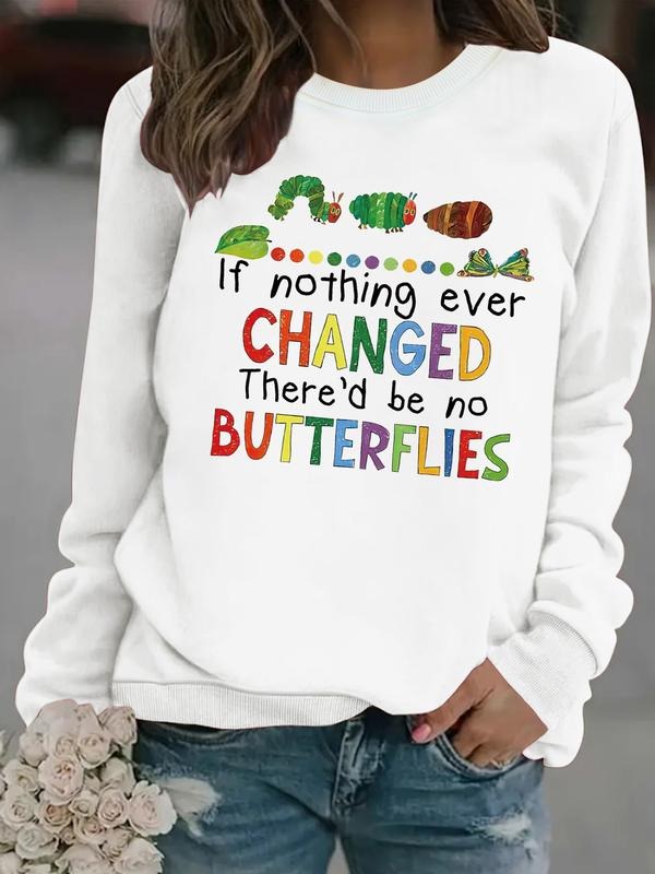 Casual Fun Caterpillar Letter Print Soft Round Neck - Adult & Kids T-Shirts, Sweatshirts & Hoodies apparel design preview 1