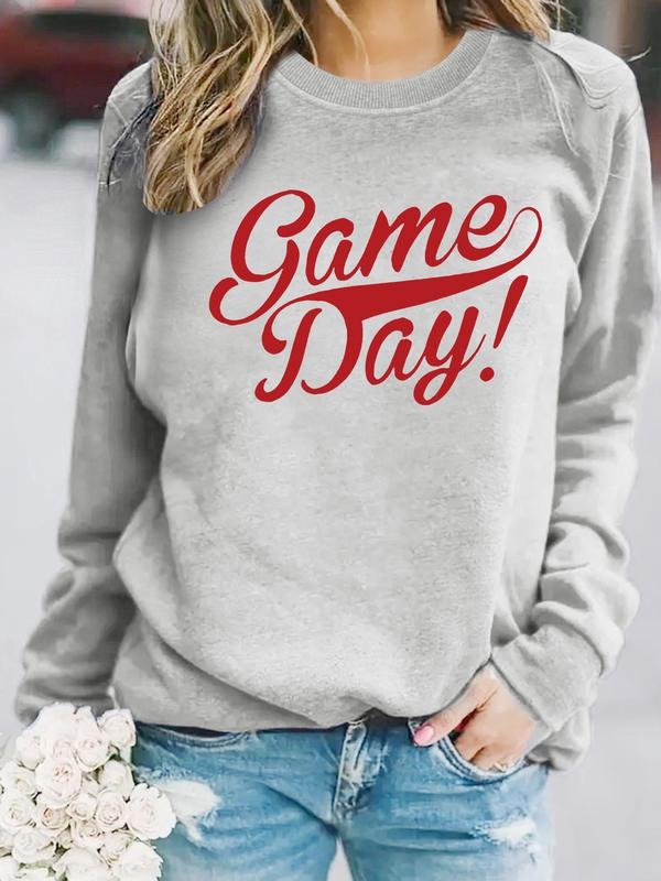 Casual Game Day! Bold Calligraphy Print Soft Round - Adult & Kids T-Shirts, Sweatshirts & Hoodies apparel design preview 1