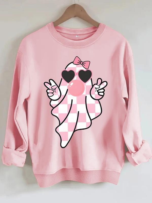 Casual Ghost Bubble Print Soft Round Neck Halloween - Adult & Kids T-Shirts, Sweatshirts & Hoodies apparel design preview 1