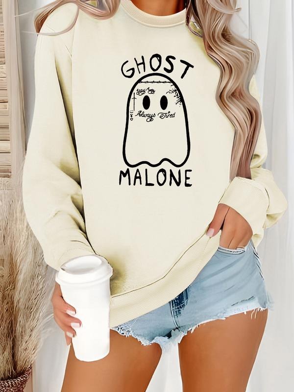 Casual Ghost Maroon Halloween Cute Pattern Soft Round - Adult & Kids T-Shirts, Sweatshirts & Hoodies apparel design preview 1
