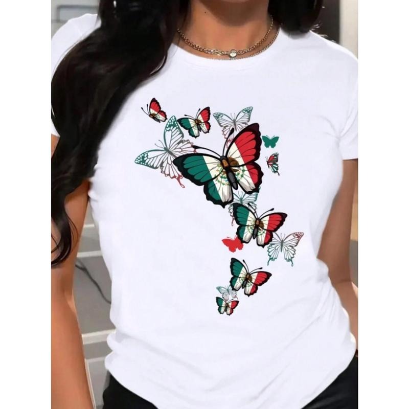 Casual Print Vibrant Butterfly Map 100% Cotton Loose - Adult & Kids T-Shirts, Sweatshirts & Hoodies apparel design preview 1