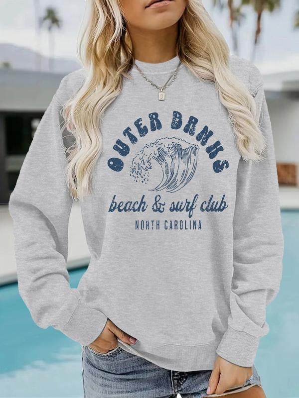 Casual Halloween Beach Print Soft Round Neck - Adult & Kids T-Shirts, Sweatshirts & Hoodies apparel design preview 1