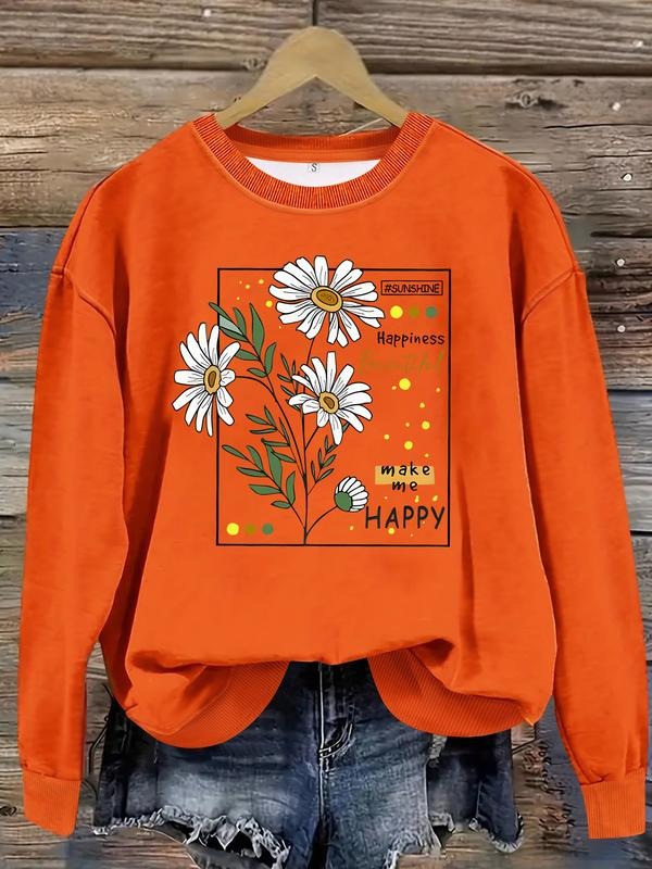 Casual Happy Floral Dot Soft Round Neck All Seasons - Adult & Kids T-Shirts, Sweatshirts & Hoodies apparel design preview 1