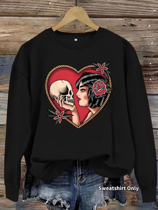 Casual Heart Pattern Soft Round Neck Comfortable - Adult & Kids T-Shirts, Sweatshirts & Hoodies apparel design preview 1