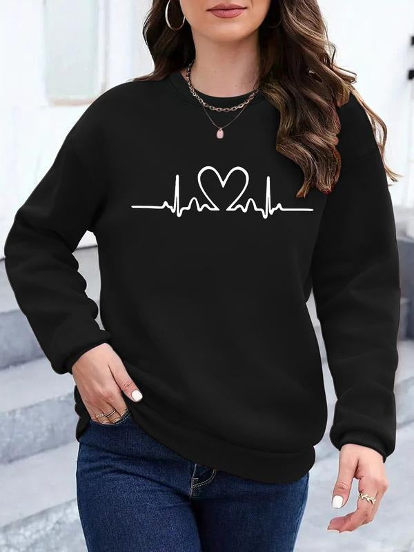 Casual Heartbeat Soft Round Neck Comfort - Adult & Kids T-Shirts, Sweatshirts & Hoodies apparel design preview 1