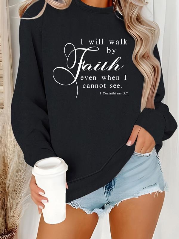 Casual I Will Walk Faith Soft Round Neck Minimalist - Adult & Kids T-Shirts, Sweatshirts & Hoodies apparel design preview 1