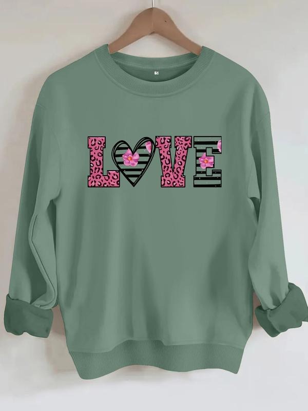 Casual Leopard Stripe Floral Print Round Neck Fall - Adult & Kids T-Shirts, Sweatshirts & Hoodies apparel design preview 1