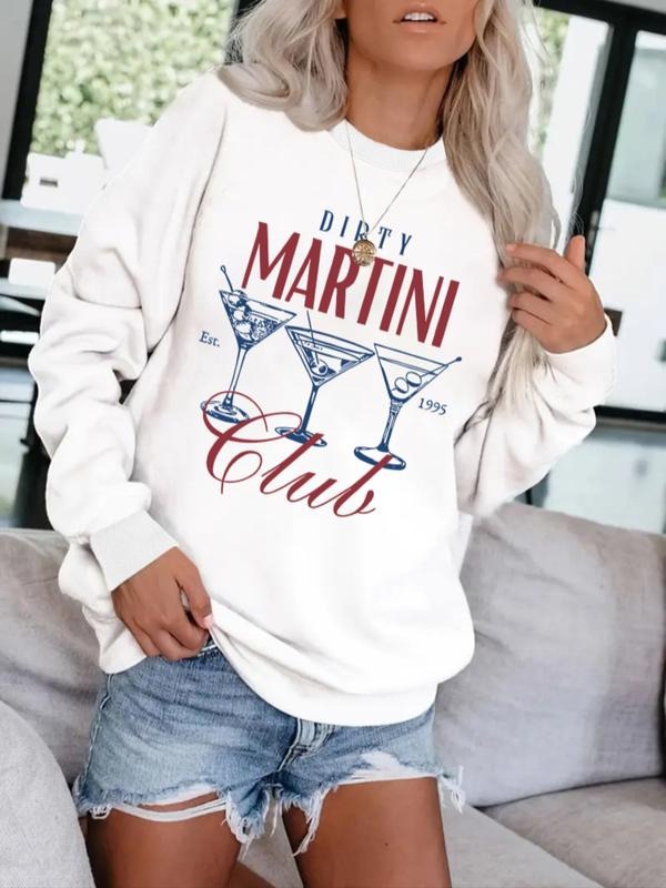 Casual Letter Wine Glass Pattern Soft Round Neck - Adult & Kids T-Shirts, Sweatshirts & Hoodies apparel design preview 1