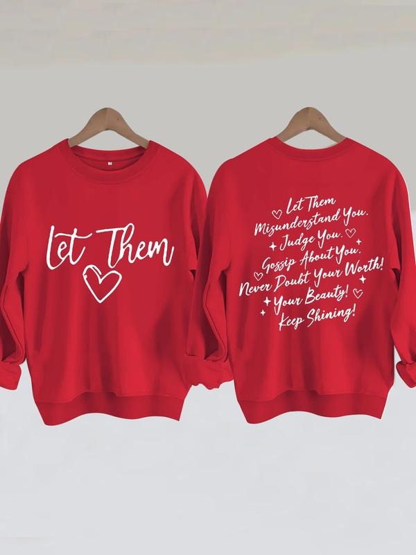 Casual Letter Pattern Soft Round Neck Comfort Durable - Adult & Kids T-Shirts, Sweatshirts & Hoodies apparel design preview 1