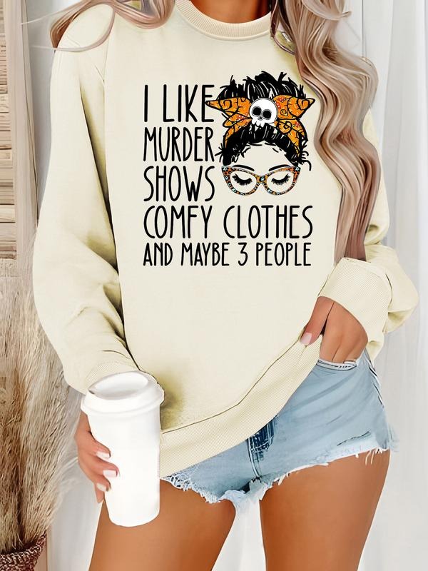Casual Letter Pattern Soft Round Neck Comfort Durable - Adult & Kids T-Shirts, Sweatshirts & Hoodies apparel design preview 1