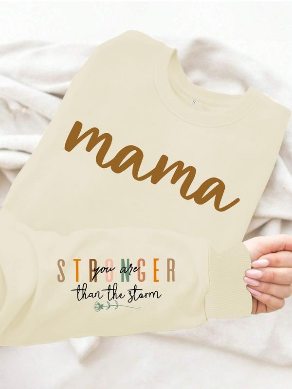 Casual Letter Pattern Soft Round Neck Comfort Durable - Adult & Kids T-Shirts, Sweatshirts & Hoodies apparel design preview 1