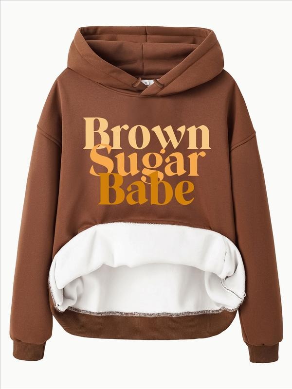 Casual Letter Print Hooded Front Pocket Loose Fit - Adult & Kids T-Shirts, Sweatshirts & Hoodies apparel design preview 1