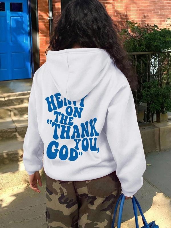 Casual Letter Print Loose Fit Fall Winter Thicken - Adult & Kids T-Shirts, Sweatshirts & Hoodies apparel design preview 1