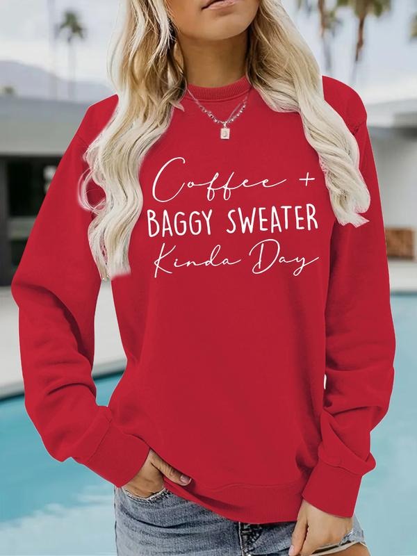 Casual Letter Print Soft Round Neck Comfortable Daily - Adult & Kids T-Shirts, Sweatshirts & Hoodies apparel design preview 1