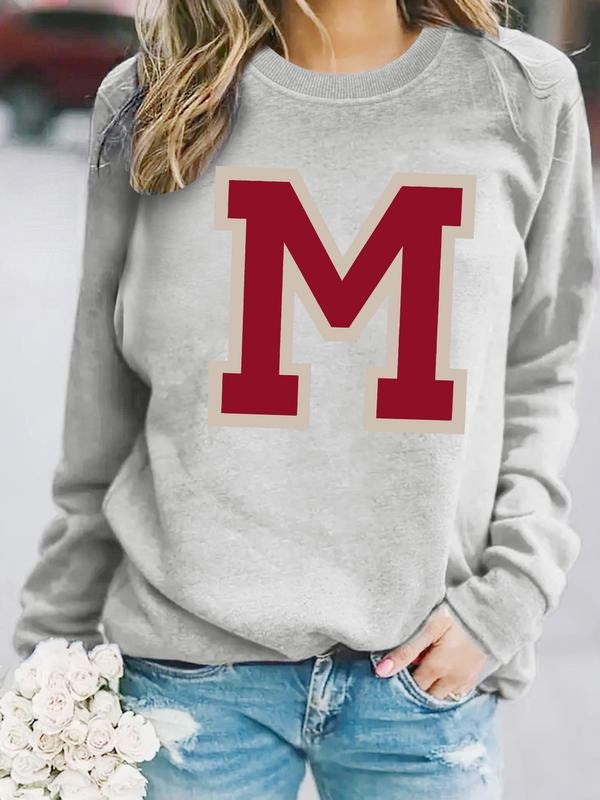 Casual Letter Print Soft Round Neck Comfortable Daily - Adult & Kids T-Shirts, Sweatshirts & Hoodies apparel design preview 1