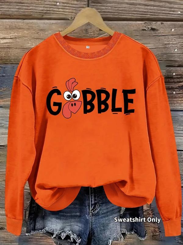 Casual Letter Print Soft Round Neck Thanksgiving - Adult & Kids T-Shirts, Sweatshirts & Hoodies apparel design preview 1