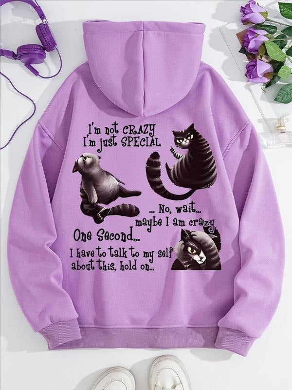 Casual Loose Fit Cat Print Thick Knit Fall Winter - Adult & Kids T-Shirts, Sweatshirts & Hoodies apparel design preview 1
