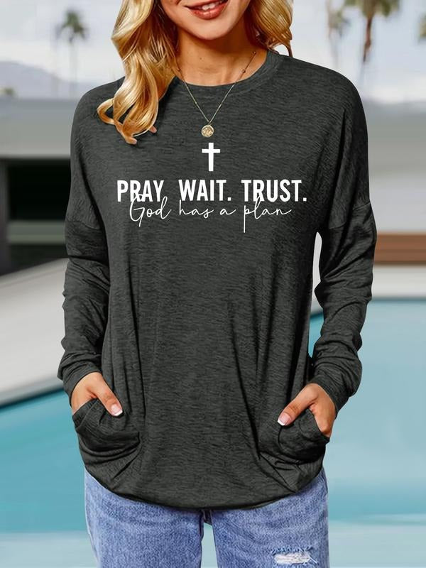 Casual Loose Fit Spring Fall Round Neck Printed Top - Adult & Kids T-Shirts, Sweatshirts & Hoodies apparel design preview 1